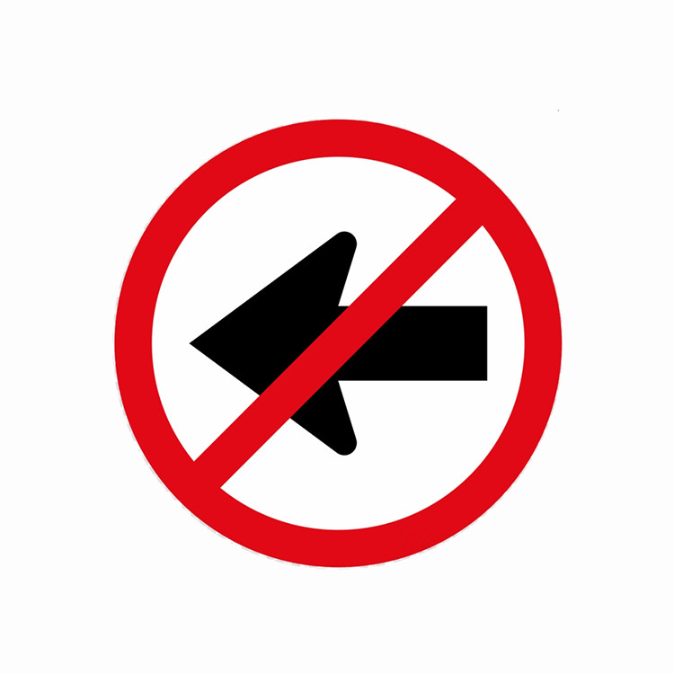 OEM Roadway Reflective Safety Signs Mandatory Traffic Sign Circle Board