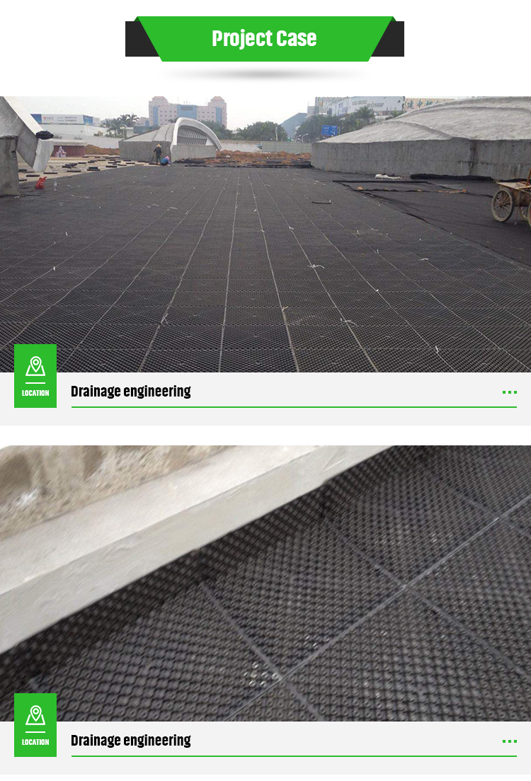 HDPE Dimpled Green Roof Garden Foundation Membrane for 4 Quantity per square meter