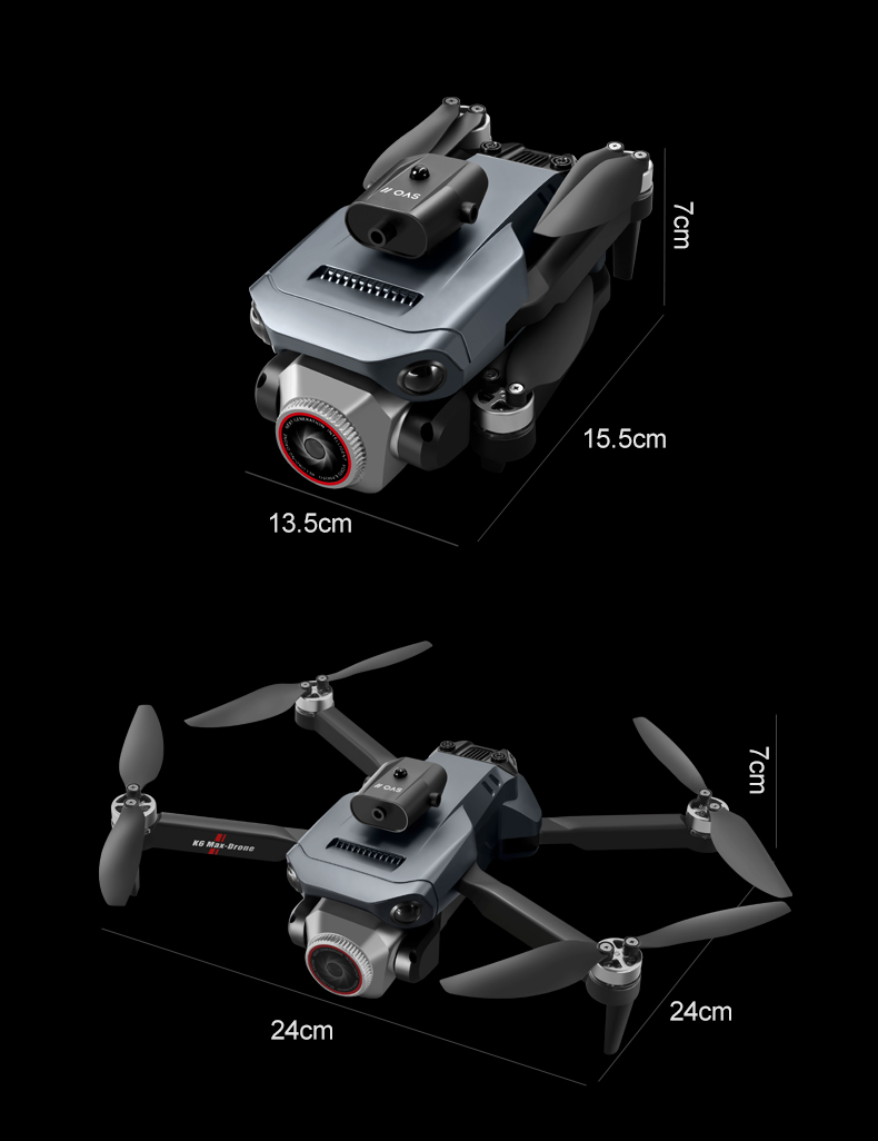 K6 Max Drone Wifi Foldable Remote Control Helicopter Perfect for Thrilling RC Dron Toy Gifts