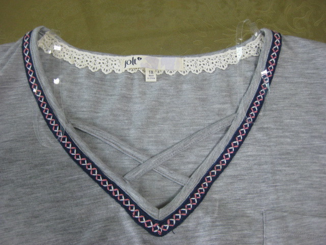 V Neck Womens Plus Size Dressy Tops Soft Touch 80% Polyester 20% Rayon
