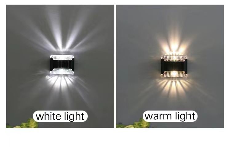 Waterproof LED Solar Wall Light Decorative For Outdoor Fixture