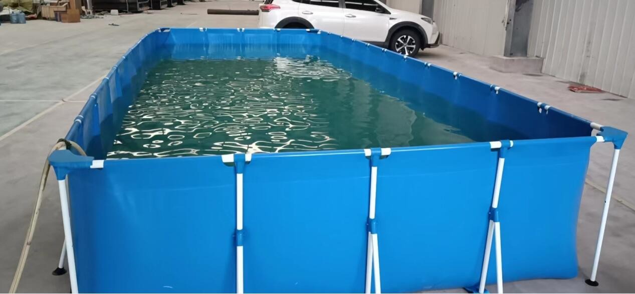 25Mx5M Outdoor PVC Tarpaulin Swimming Pool Metal Frame