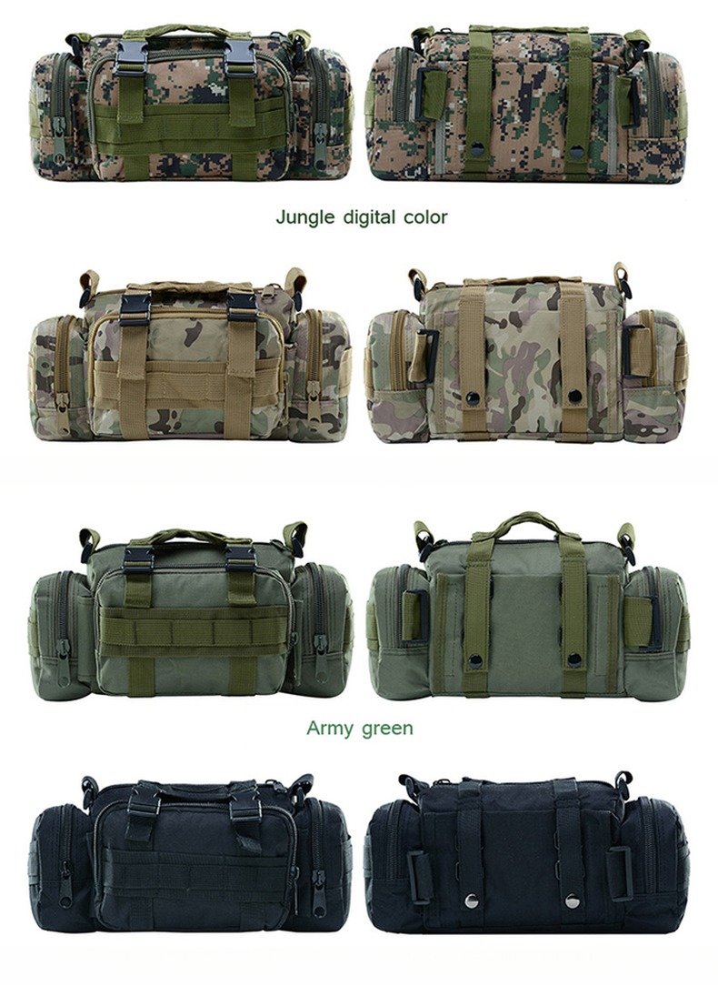 Traveling Camping Hiking Trekking Essential Durable Green Rucksack Backpack Molle Pack