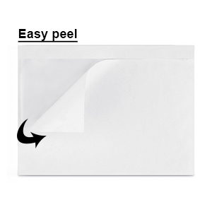 9527 Product 7.5" x 5.5" Clear Adhesive Top Loading Packing List / Shipping Label Envelopes