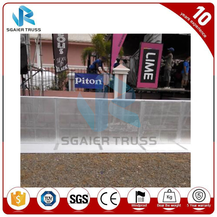 Outdoor Temporary Construction Fence , Festivals Retractable Security Bollards