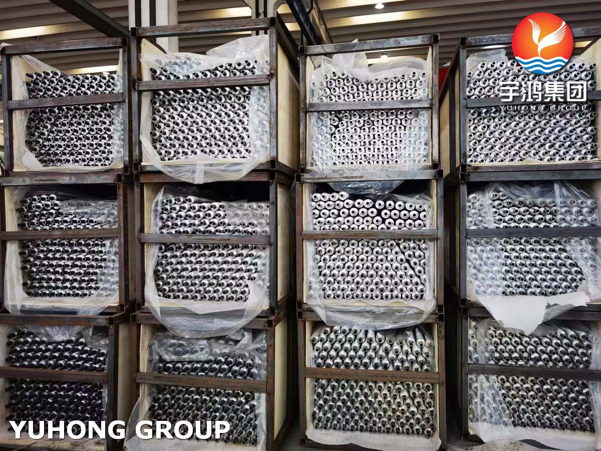 Monel 400 Embedded G Fin Tube , Base Tube ASME SB163 NO4400, Fin Material Al 1060