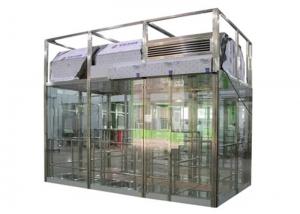 China Customized Z Type Air Shower Tunnel Full Toughened Glass Wall Air Shower Room on sale