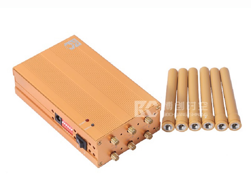 Golden handheld GPS Signal Jammer vehicle Beidou GPS vehicle positioning tracking signal shielding WiFi Signal Jammer