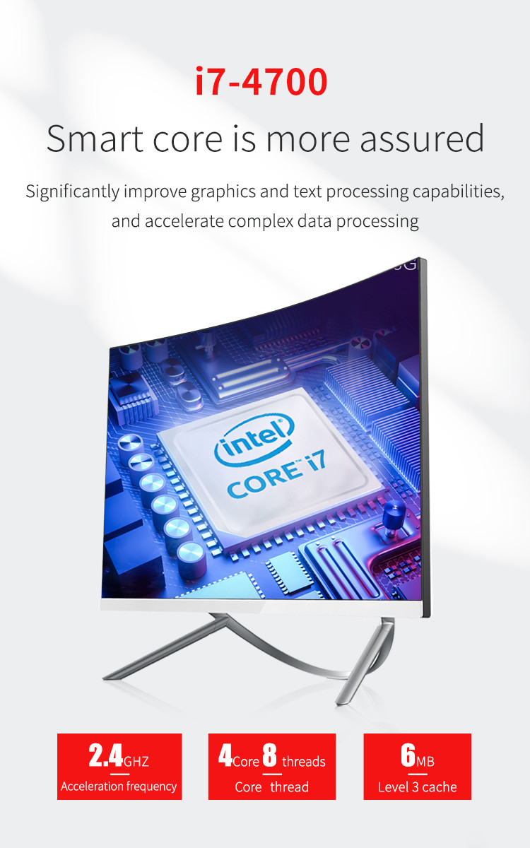 Dual Frequency ODM 27 Inch All In One Desktop Computer Wifi 2.4GHz