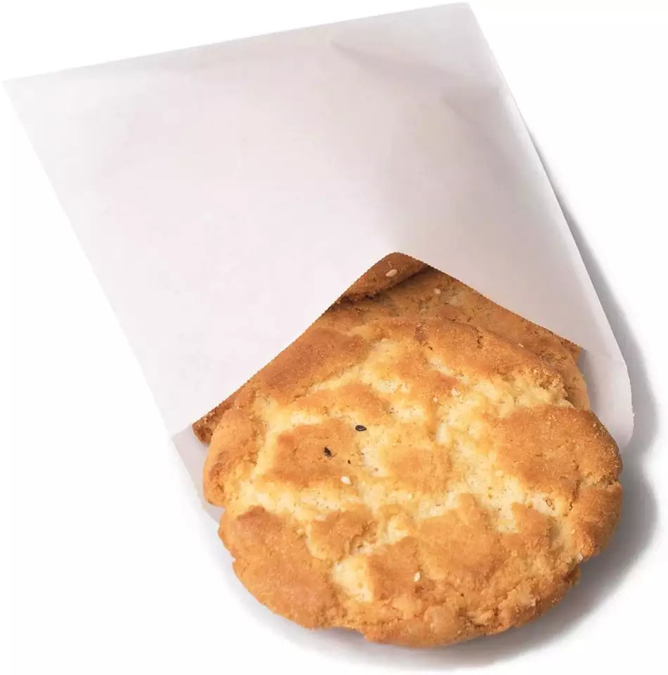 Custom Glassine Paper Bag Cookie Popcorn Envelope 100% Food Safe