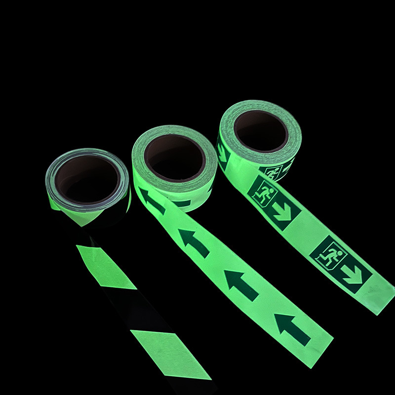 Arrow Shape PVC Material Self Adhesive Glow In The Dark Safety Tape for Stage Marking