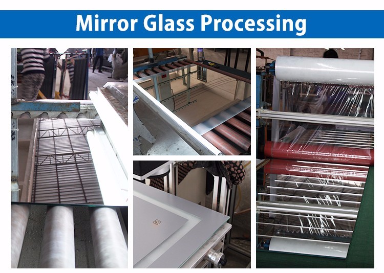 Customized Large LED Bathroom Mirror Frameless Easy Installation And Cleaning