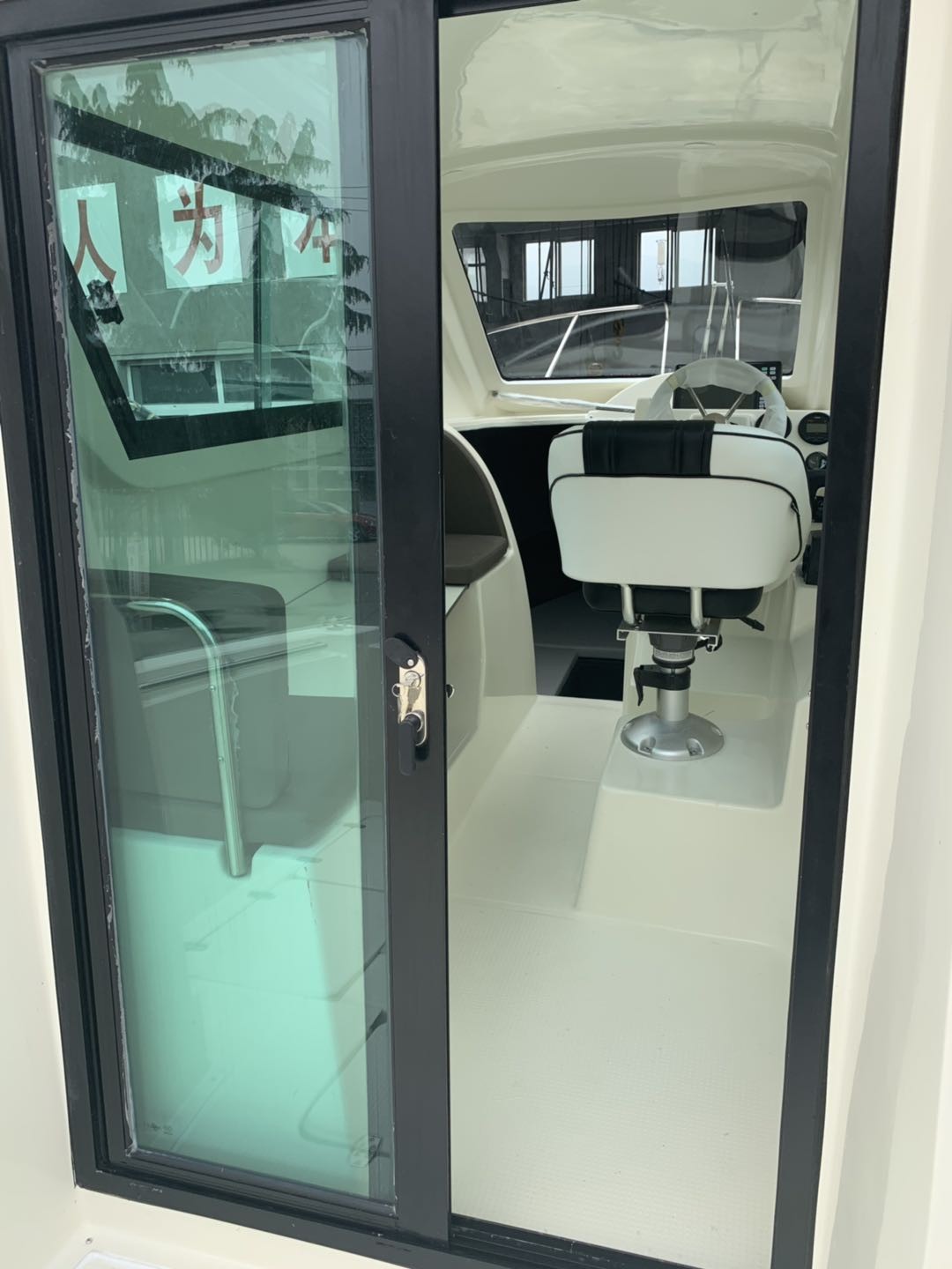 2023 new 8.7m GRP fishing yacht with cabin in cheap price with two engines