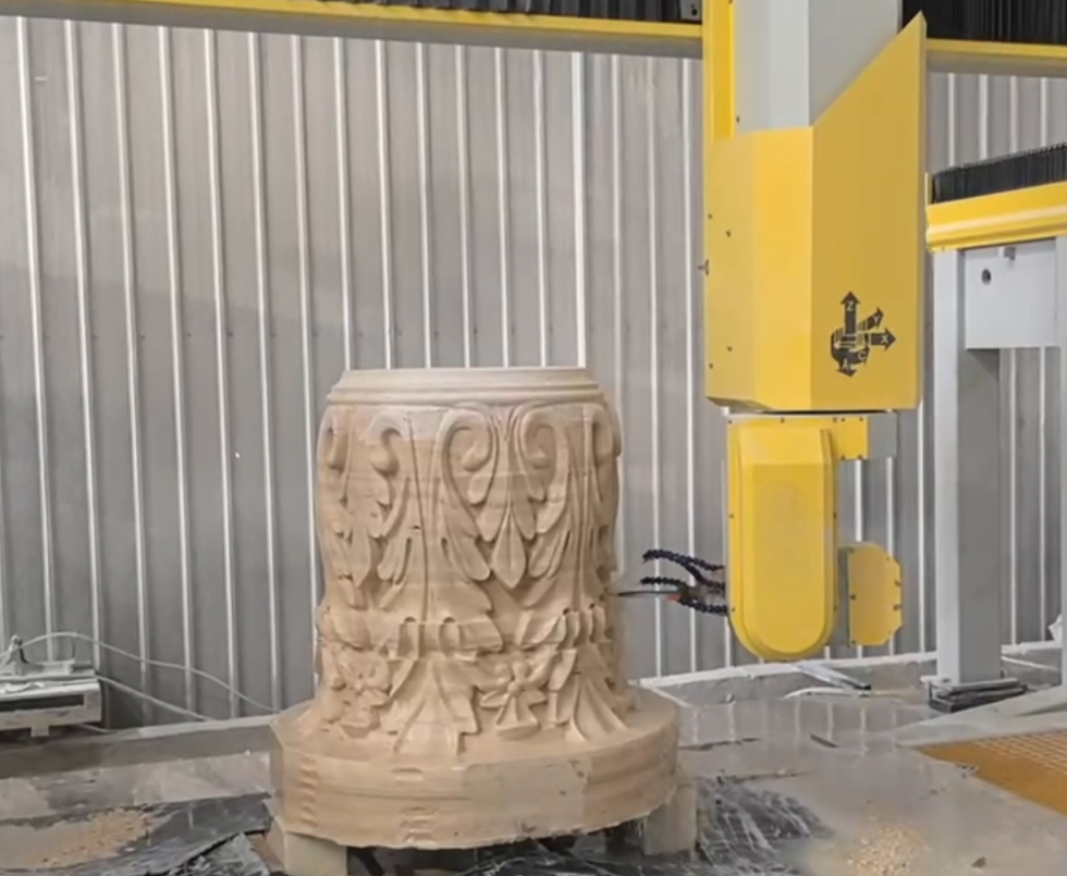 6 Axis Stone Carving Machine CNC Stone Machining Center For Kitchentop Countertops