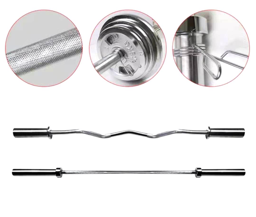 Wholesale Gym Fitness Weight Lifting Handle Chrome 2200mm 1500mm Barbell Bar No Reviews yet
