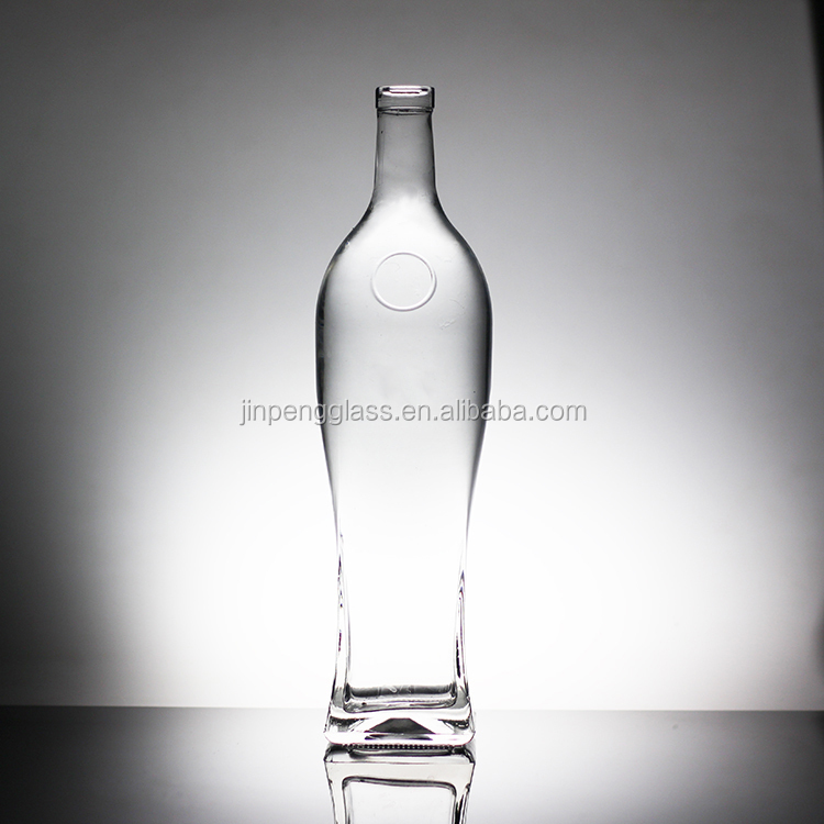 800ml 1000ml 3000ml Big Capacity Whisky Glass Bottle Round 500ml Square Glass Water Bottle