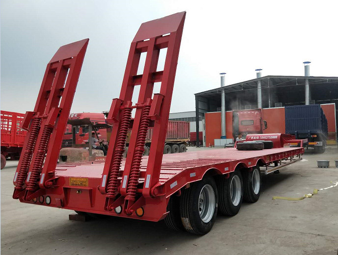 3 Axles FUWA Heavy Duty Semi Trailers 13000mm Length Cement Carrier Truck