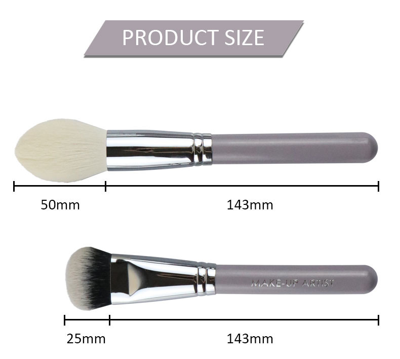 Taro Purple cosmetic Makeup Brush Set 10 piece brush set for daily makeup