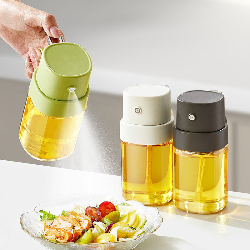 6.8 OZ 200ml Food-grade Glass Oil Bottle Olive Oil Sprayer for Cooking Air Fryer kitchen Outdoor BBQ and Camping