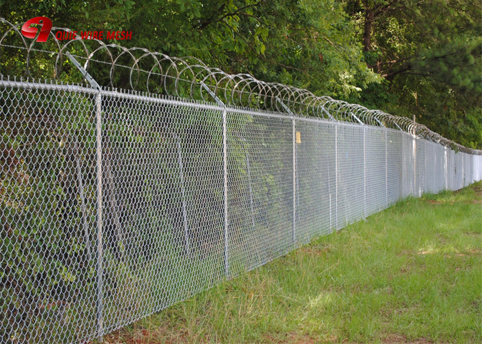 galvanized chain link fence