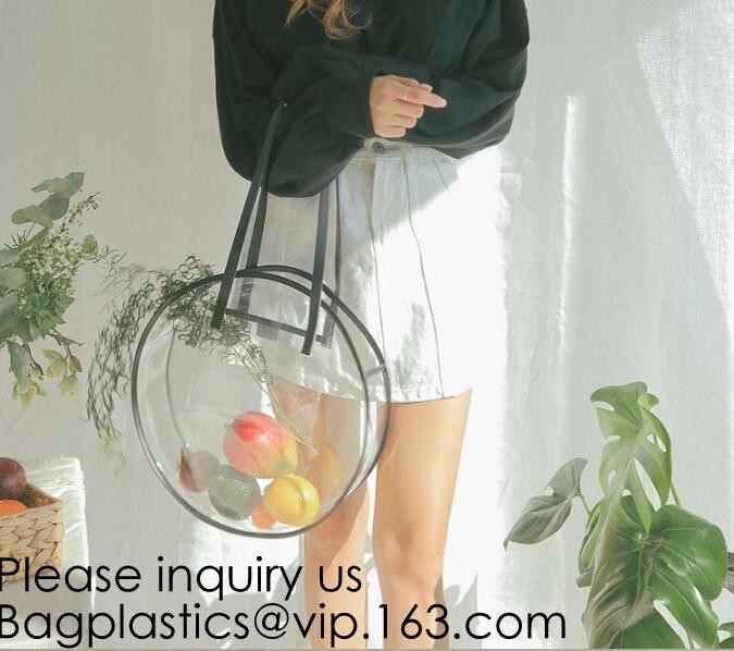 Clear Zipper Pouch with Strap Makeup Bag PVC Cosmetic Pouch,Printing Clear k Cosmetic PVC Pouch, bagease, bagplast