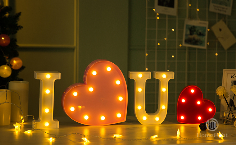 4ft Waterproof Illuminated Love Letters for Weddings Plug and Light Installation Way