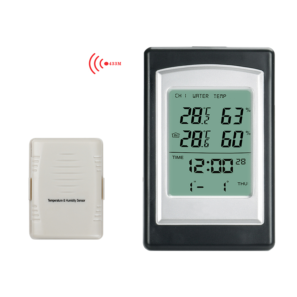 Indoor Electronic Thermo Hygrometer Sensor Meter -40 To 60 ° C Outdoor Temperature Range