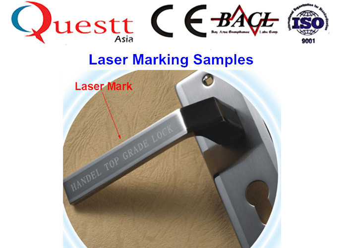 High Precision Automatic Fiber Laser Marking Machine With 2 Station Rotate Table