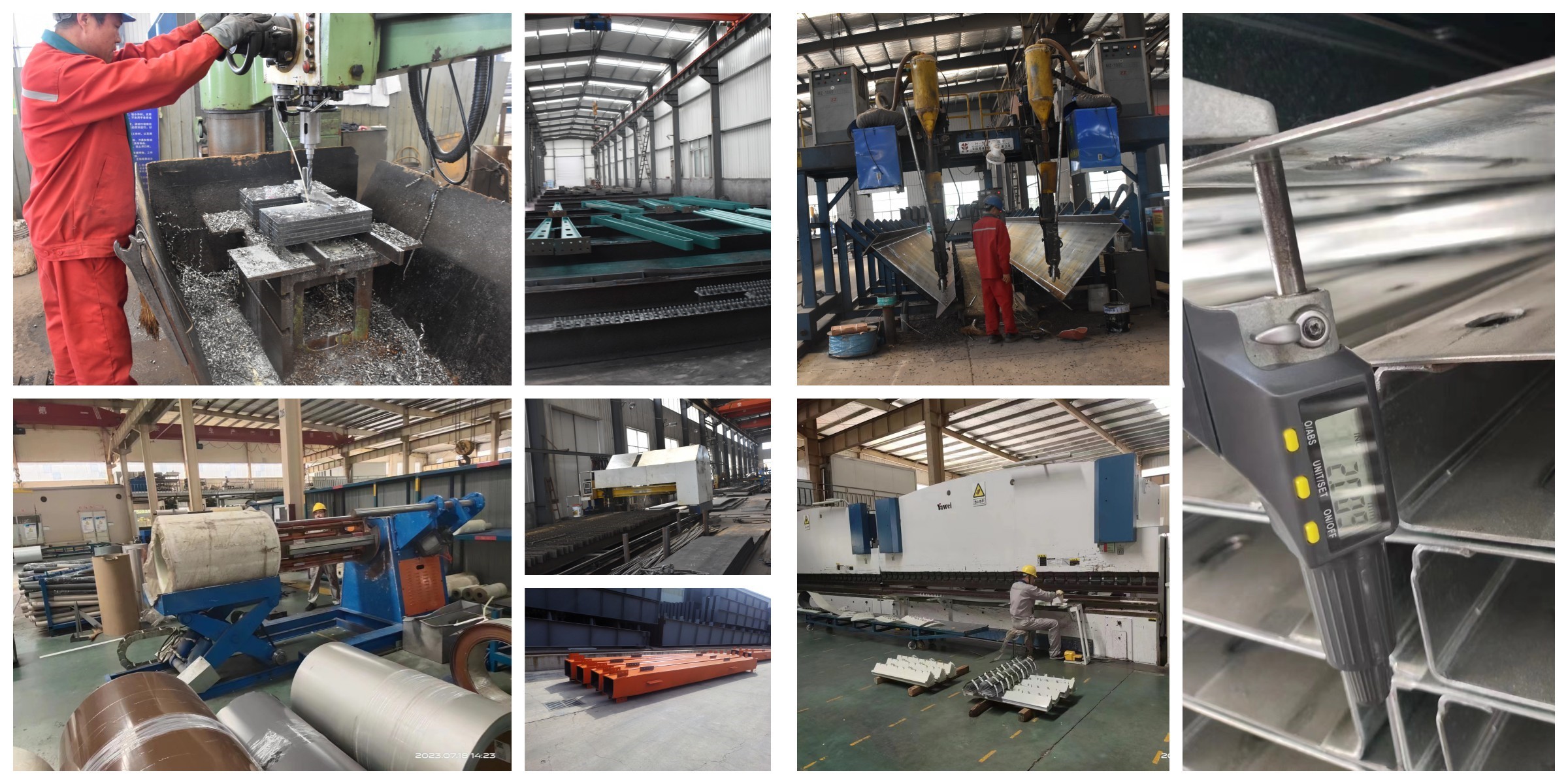 Low Cost Prefabricated Steel Structure Warehouse Fast Construction Speed High Degree Customization
