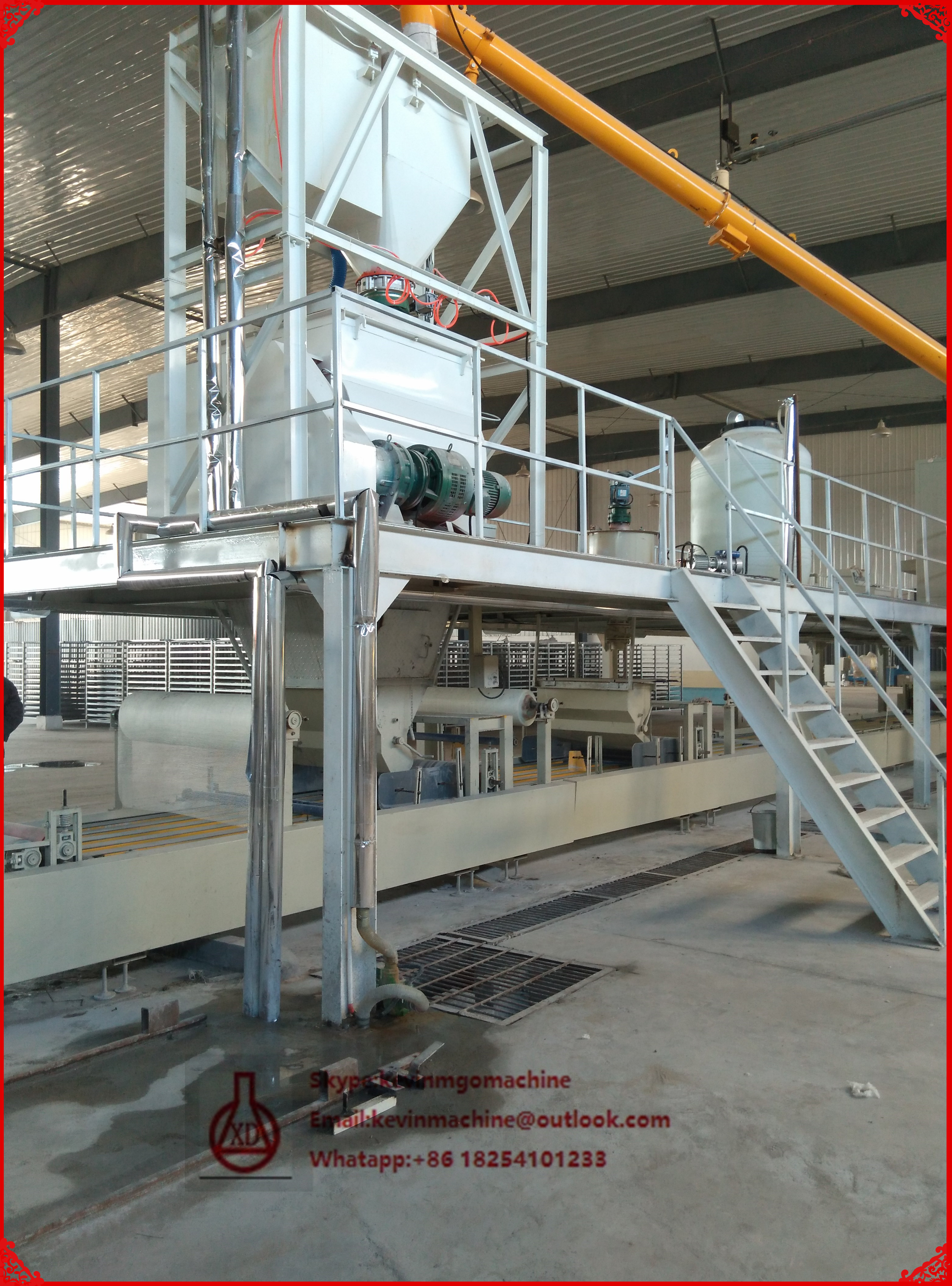 Mgo Board Production Line for Vent Pipe , Construction Material Making Machinery