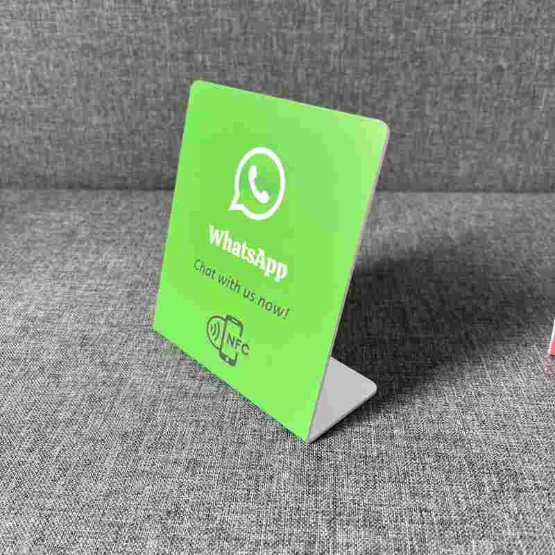 Custom QR Code Chip Google Review Stands NFC Social Media Business Cards Google Review Tap Cards