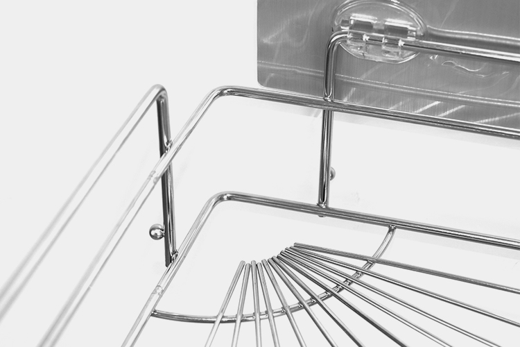 WGO Corner Shower Caddy Suction 30cm Wide ISO 9001 Corner Shower Storage