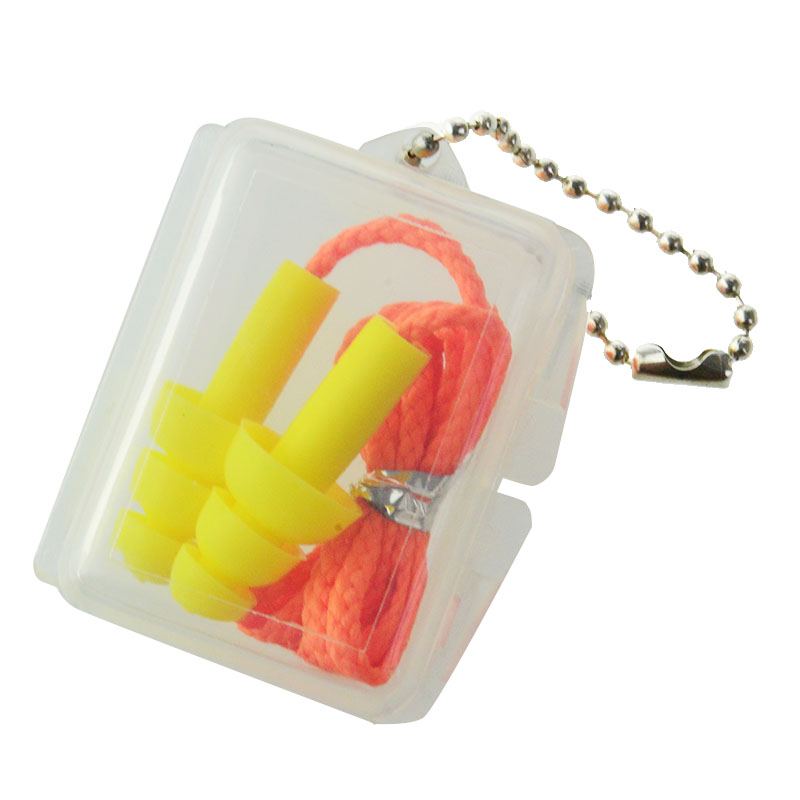 SNR 28dB Yellow Silicone Earplugs Popular Model for Hearing Protection and Durability
