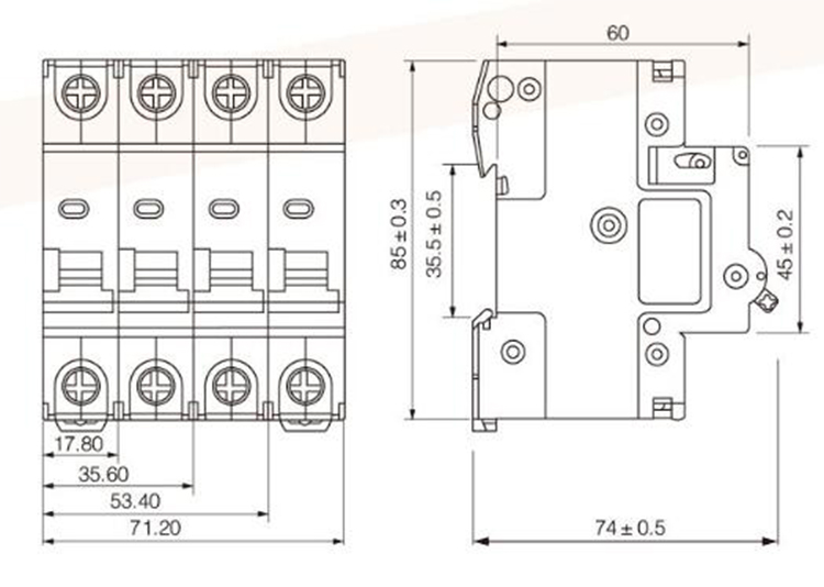 SGT8-125 Isolation 4pole AC Disconnector Switch
