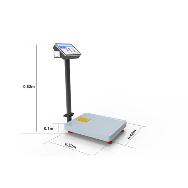 10-Inch AI Intelligent LCD Weighing Scale Android System kg Units Flashing QR Code ID Card Traceability Management OEM ODM