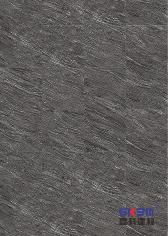 Black Quartz Stone SPC Composite Flooring 5mm 4mm GKBM Greenpy MJ-S6014
