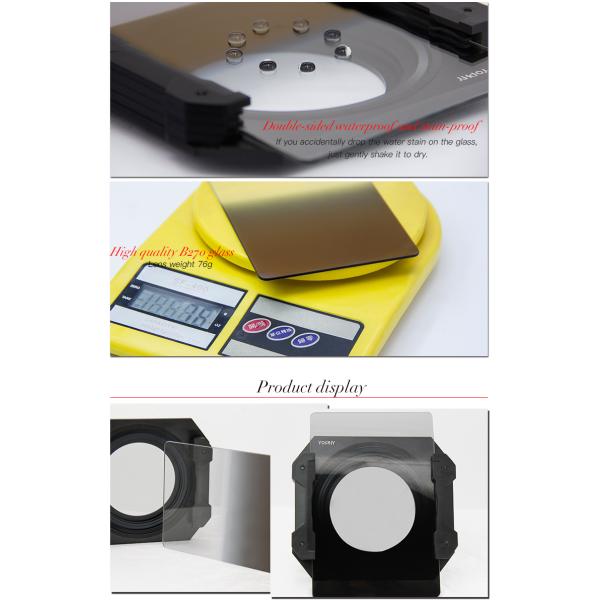Landscape Photography Square Camera Lens Filters Soft GND 0.6 / 0.9 / 1.2