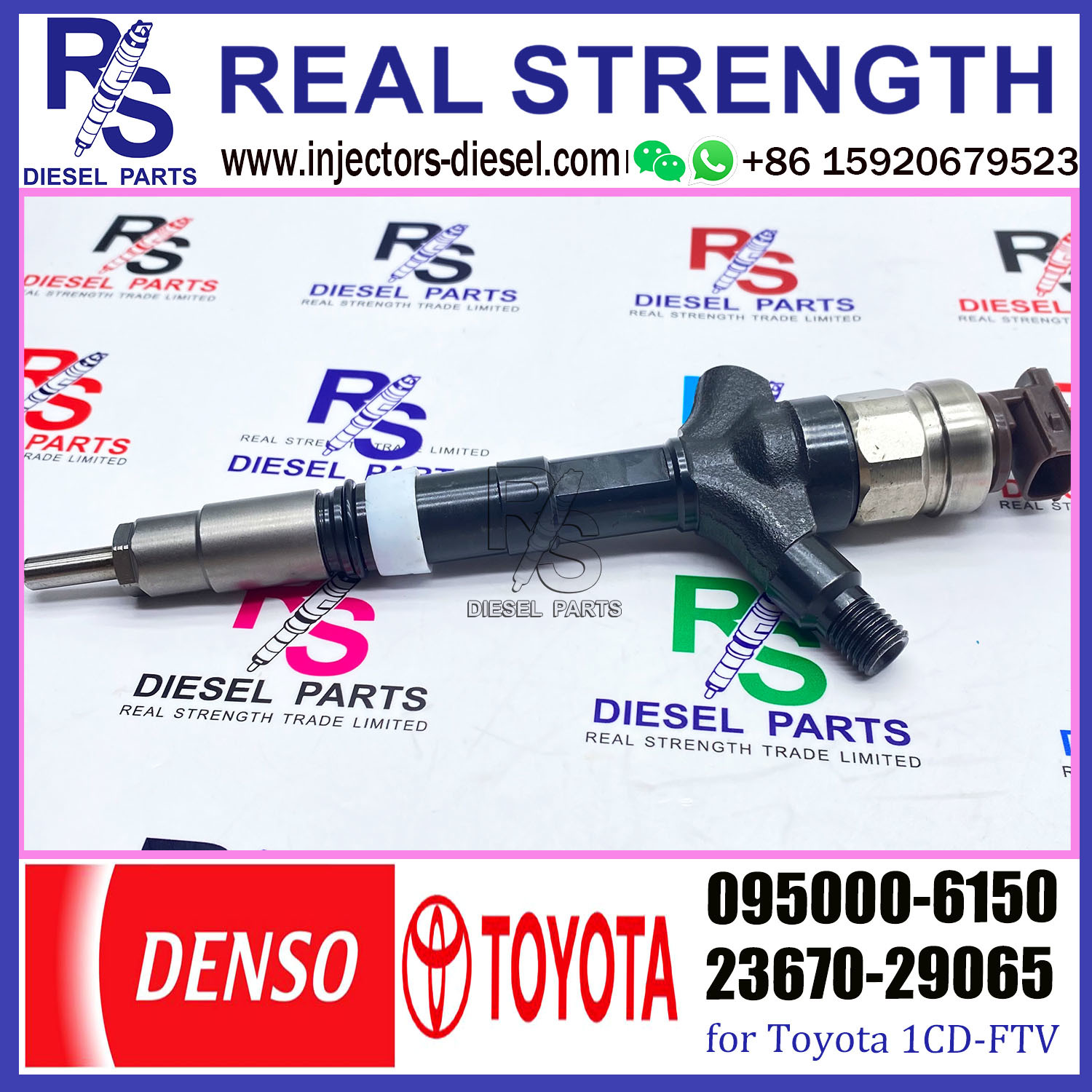 Common Rail Fuel Injector 095000-6150 23670-29065 For Weichai