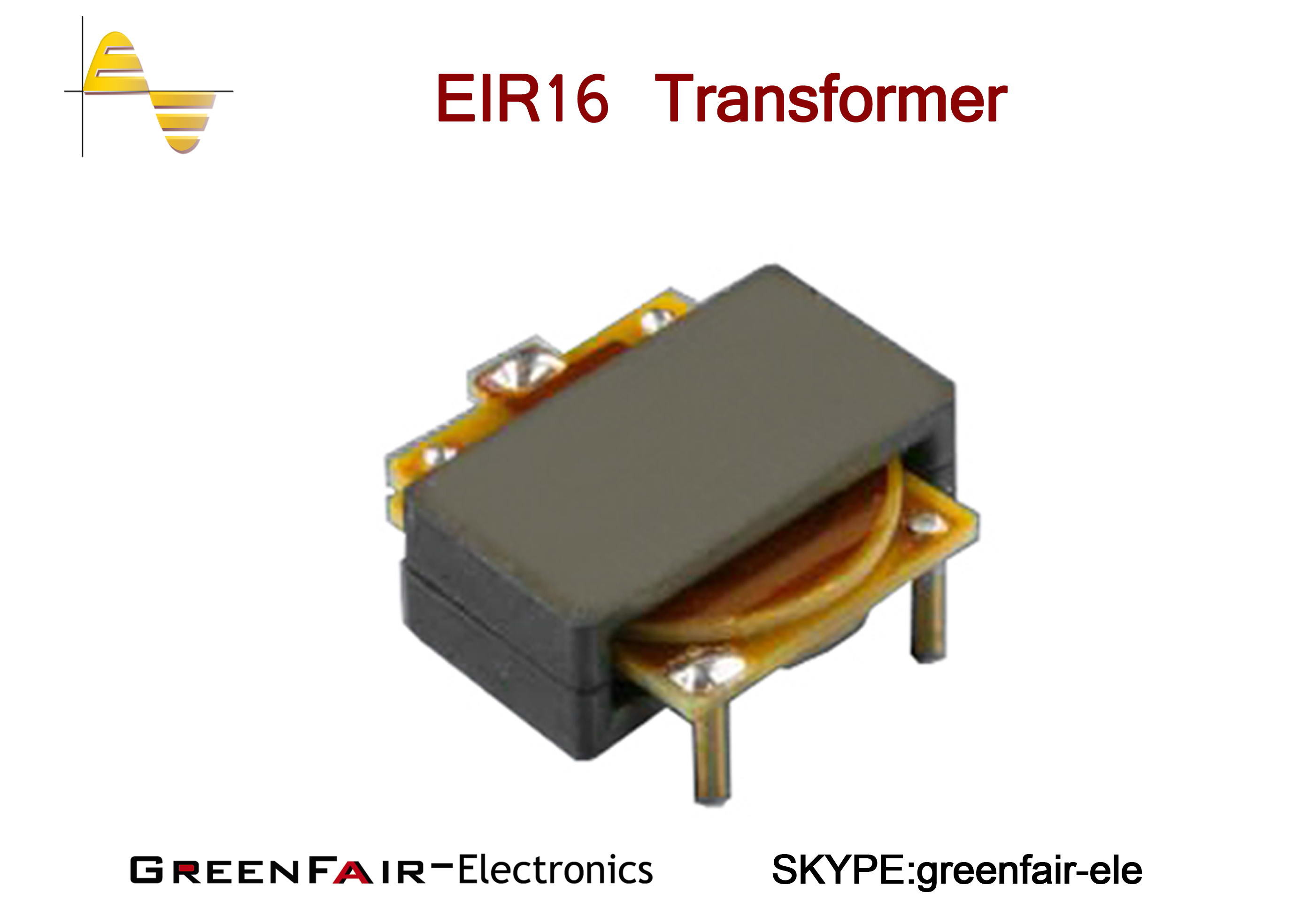 UL Approved EIR Series High Frequency Current Transformer Bifilar Winding Litz Wire