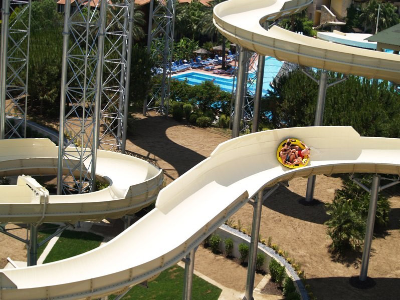 Durable Fiberglass Water Slide For Family Interacetive Water Fun In Aqua Park