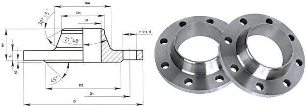 En1092-1 Flat Welding Flange Pn16 Dn100 Type01b