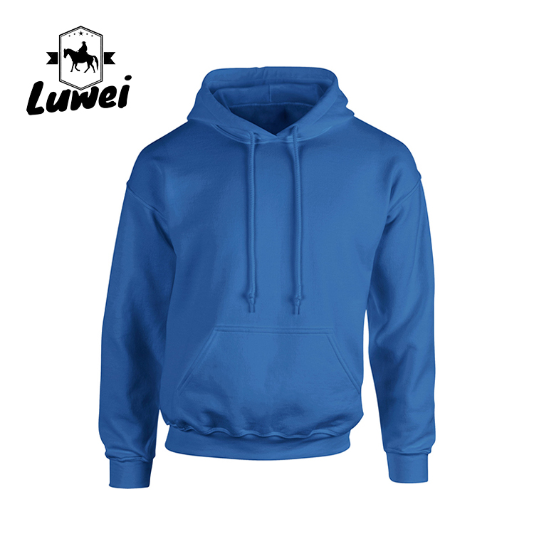Warm Cotton Crew Neck 280g Custom 50% Cotton Drawstring Sweatshirt Men Felpa Bluza Plus Size Pullover Hoodies