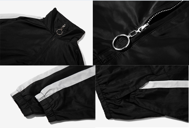 Autumn Oversize Sports Hooded Jacket / Men'S Casual Stand Collar Jacket
