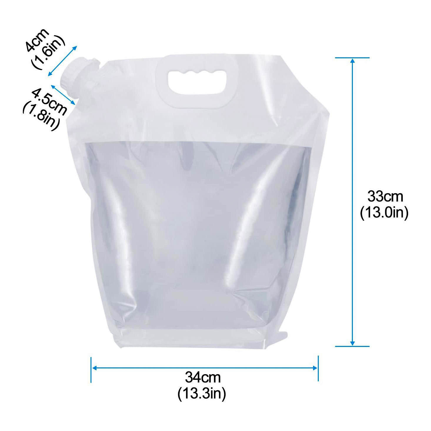 Custom Printed Logo Drink Spout Pouch Plastic Foldable Food Grade Stand Up Liquid Pouch With Handle