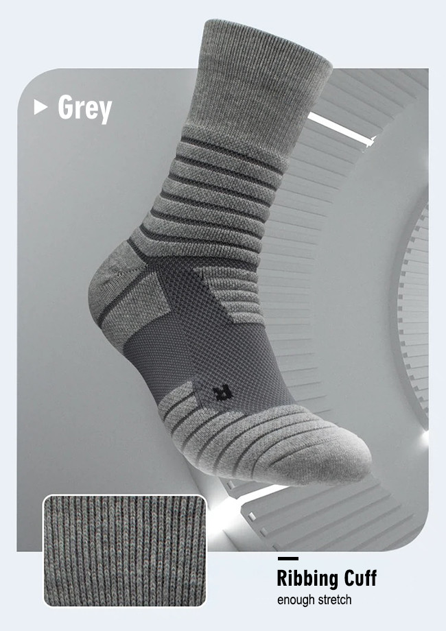 Custom Logo Cushioned Basketball Socks Athletic Men Padded Cotton Socks