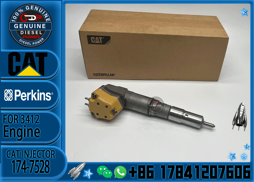 Diesel fuel injectors 174-7526 1747526 174-7528 232-1175 171-9704 196-1401 222-5966 173-9268 for caterpillar 3412 engine
