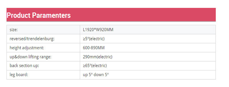 Gynecological Medical Hospital Beds Electric Obstetric Bed Delivery Tables CE ISO Certificate