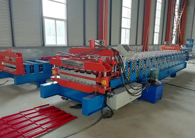 Middle Plate 16mm Steel Sheet Roll Forming Machine With Two Different Profile Design