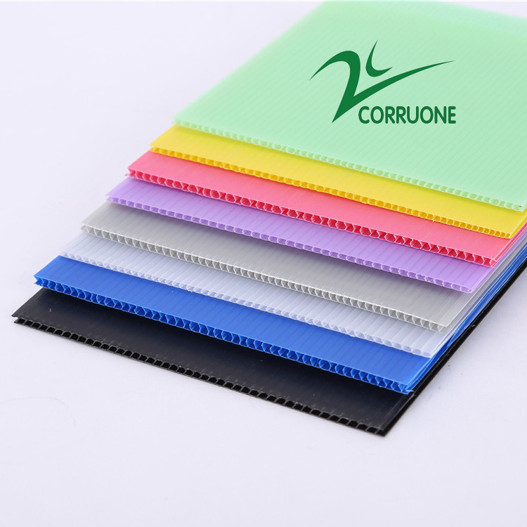4mm 4x8 Coroplast Sheet 48x96in PP Hollow Construction Board