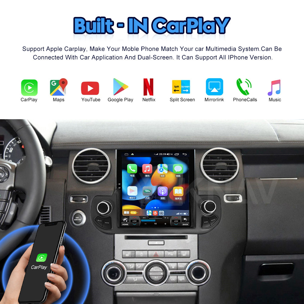 Gps Navigation Android 10 Car Audio For Land Rover Discovery 4 2009-2016